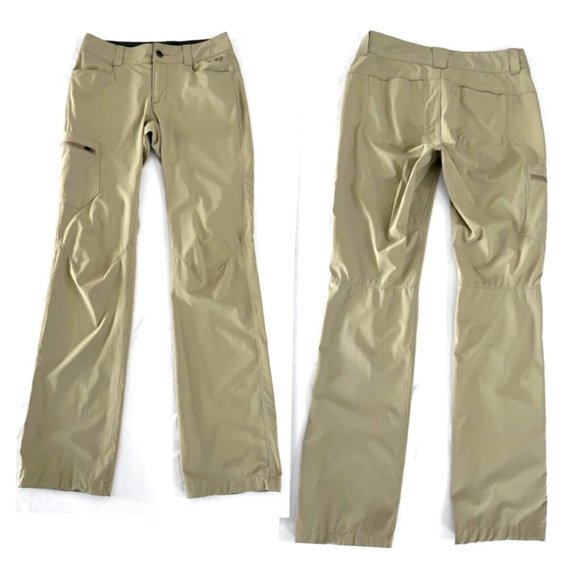 Outdoor Research Women's Straight Leg Hiking Pants in Tan/Khaki - Picture 2 of 7